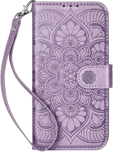 Miniatura 8 de Funda tipo cartera para iPhone 15 Pro, función atril, funda protectora de piel sintética con ranura para tarjeta de crédito cierre magnético para