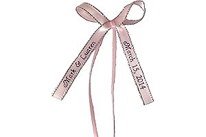 Brand Personalized Ribbon 3/8" Satin Silver Edge 50 Made Bows