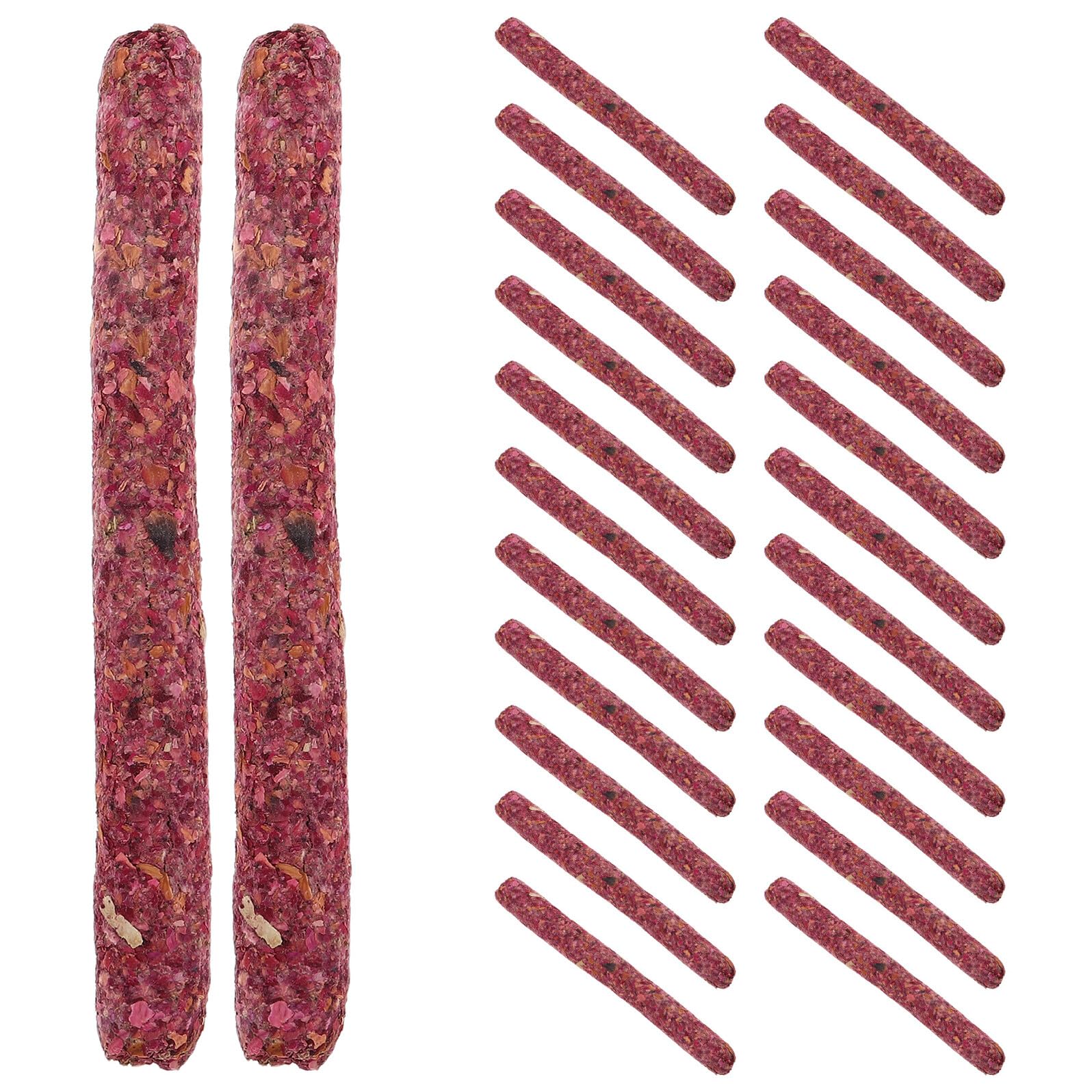 WOONEKY Bâtonnets à Mâcher pour Petits Animaux Friandises Naturelles pour Rongeurs Lapins et Cochons Aide à Usure Dentaire Snacks Sains et Portables