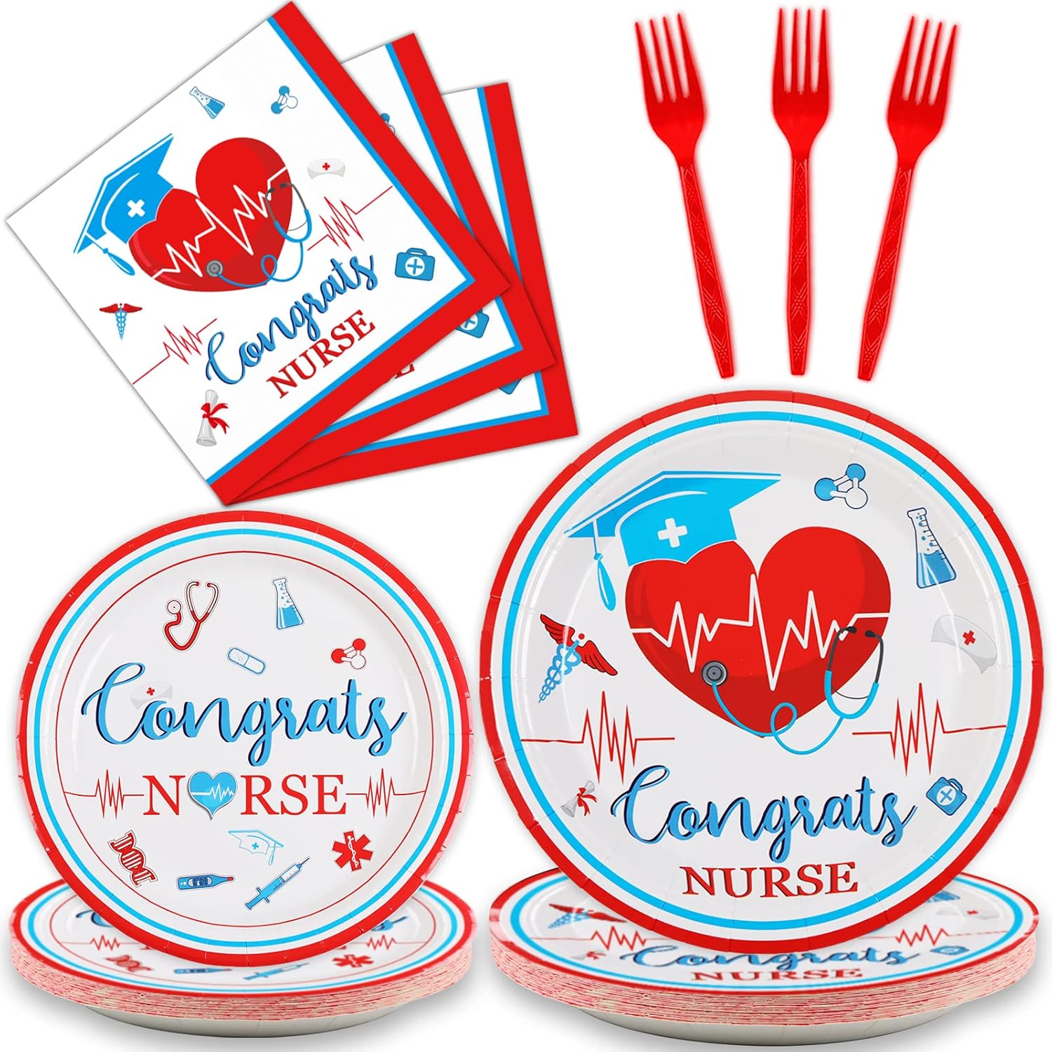 96pcs Nurse Graduation Party Decorations,Doctor Nurse