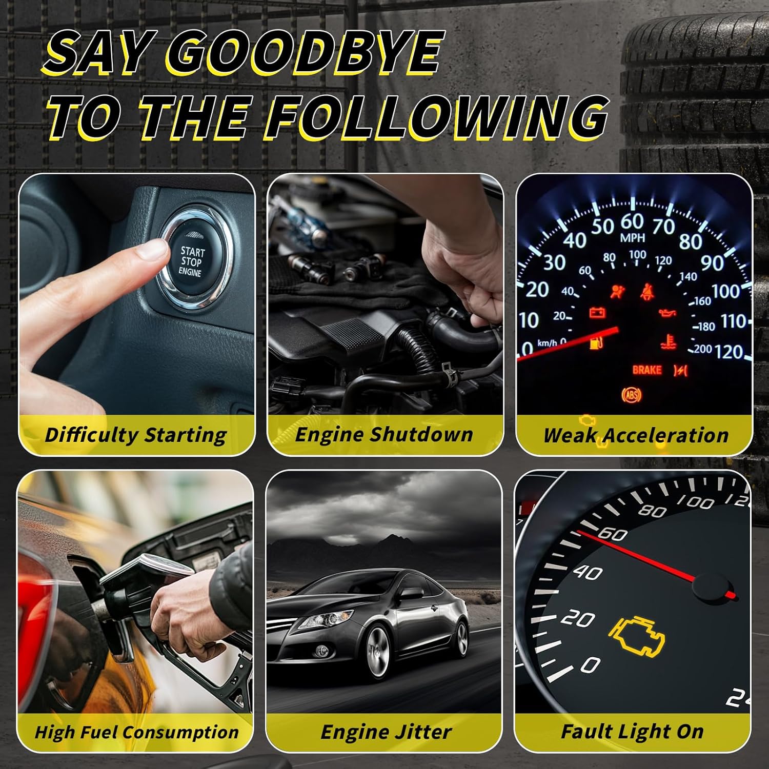 Set of 4 Ignition Coil Pack UF674 & Iridium Spark Plug Compatible with Ford 2013-2016 Escape 2014-2019 Fiesta 2013-2014 Fusion 2014-2016 Transit Connect 1.6L L4 Replace#1700610 1762724 1832313