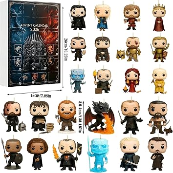 Thrones Game Advent Calendar 24 PCS GOT Christmas Countdown Calendar