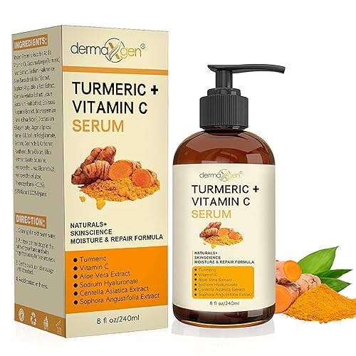 Miniatura 10 de Suero facial de cúrcuma  vitamina C tratamiento orgánico para el acné tono de piel claro hidrata la piel opaca y seca suero facial