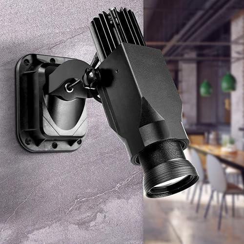 Miniatura 17 de HILITING - Proyector LED GOBO de 30 W, proyector de logotipo publicitario de 2400 lúmenes, incluye GOBO de vidrio personalizado, logotipo Blanco