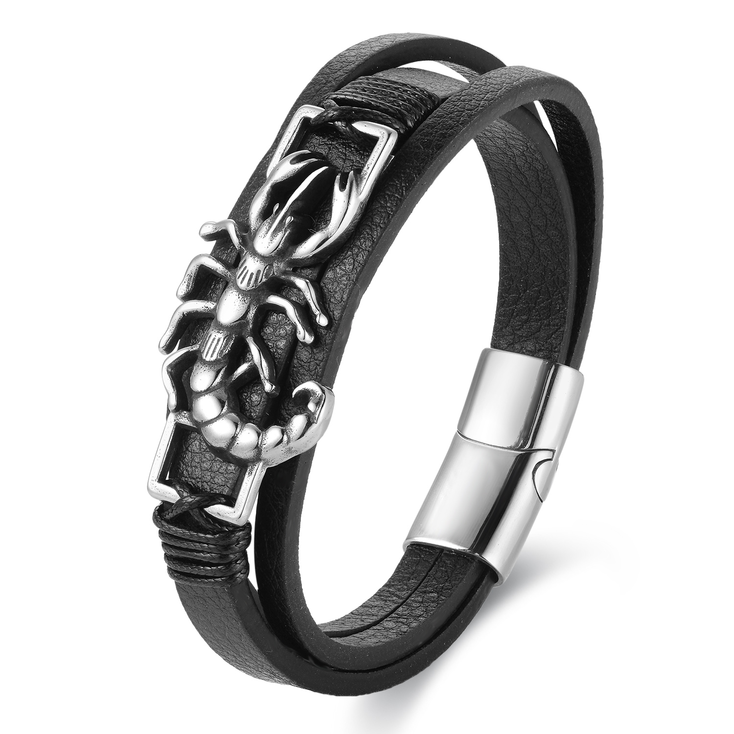 Amazon.com: BIYONGDE Mens Stainless Steel Vintage Scorpion Charm