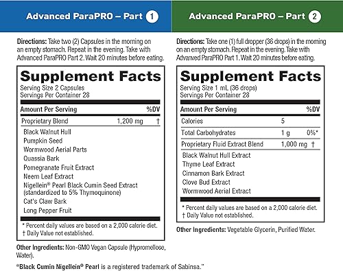 Miniatura 2 de Vital Pro Naturals - Vital ParaPRO - Limpieza intestinal formulada para mantener un equilibrio intestinal saludable, kit de 2 partes - 14 días, 56