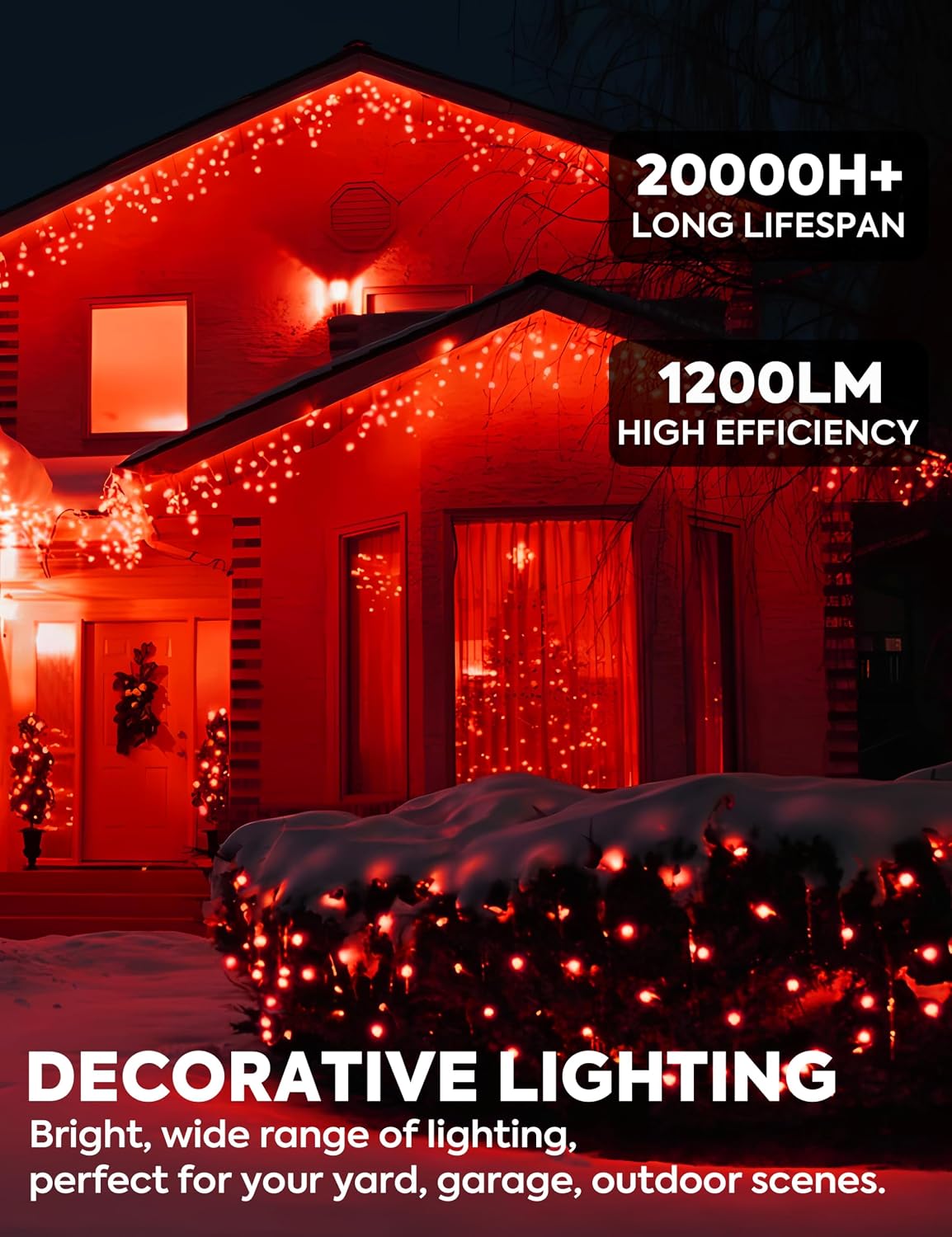 PAR38 Red LED Lights for Outside, 150W Equivalent image 3