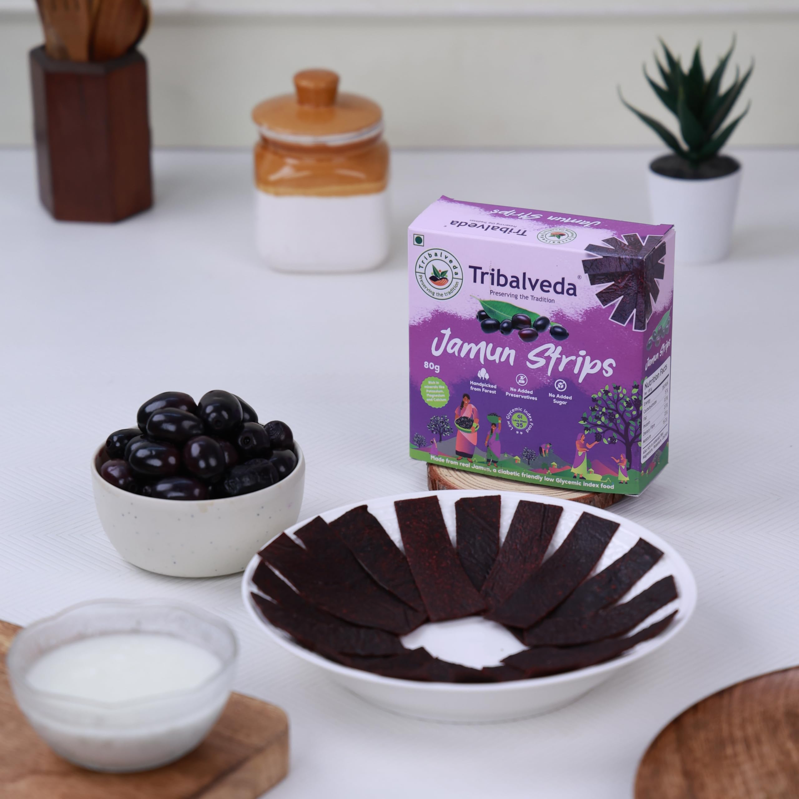 Tribalveda Whole Dried Jamun Strips (Pack of 2) - Image 2 thumbnail