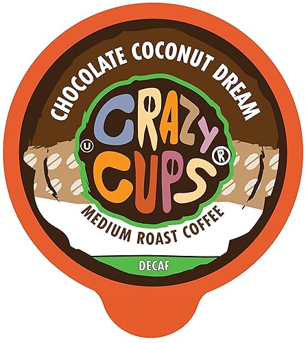 Vista 56 de Crazy Cups Paquete variado de cápsulas de café de chocolate descafeinado con sabor a chocolate para máquinas Keurig K Cup