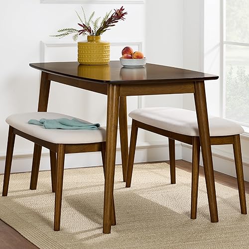 Miniatura 11 de Best Choice Products Juego de comedor de 5 piezas, mesa y juego de sillas compacto moderno de mediados de siglo para el hogar, apartamento con 4