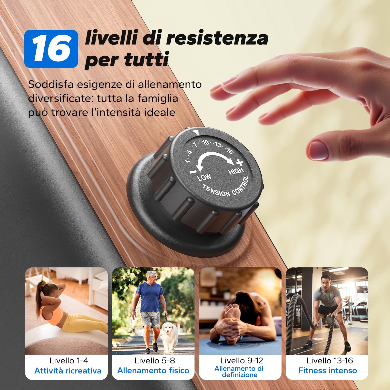 MERACH Vogatore per Casa, Vogatori Magnetici Silenziosi, Binari Migliorati ed Espansi da 130 cm per Movimenti più Liberi, Dotato di APP Esclusiva