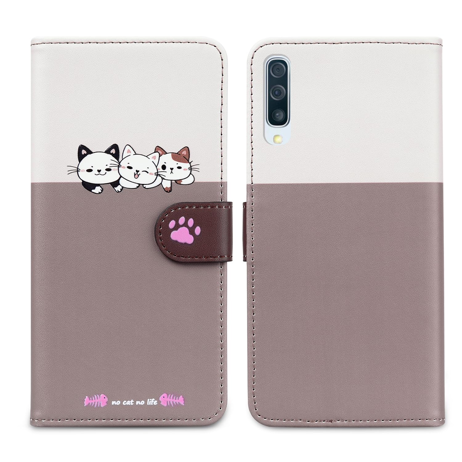 XINQCASE Cover per Samsung Galaxy A7 2018, Custodia a Portafoglio in Pelle PU [Slot per Schede], Cover a Libro Flip Caso Custodia per Samsung A7 2018
