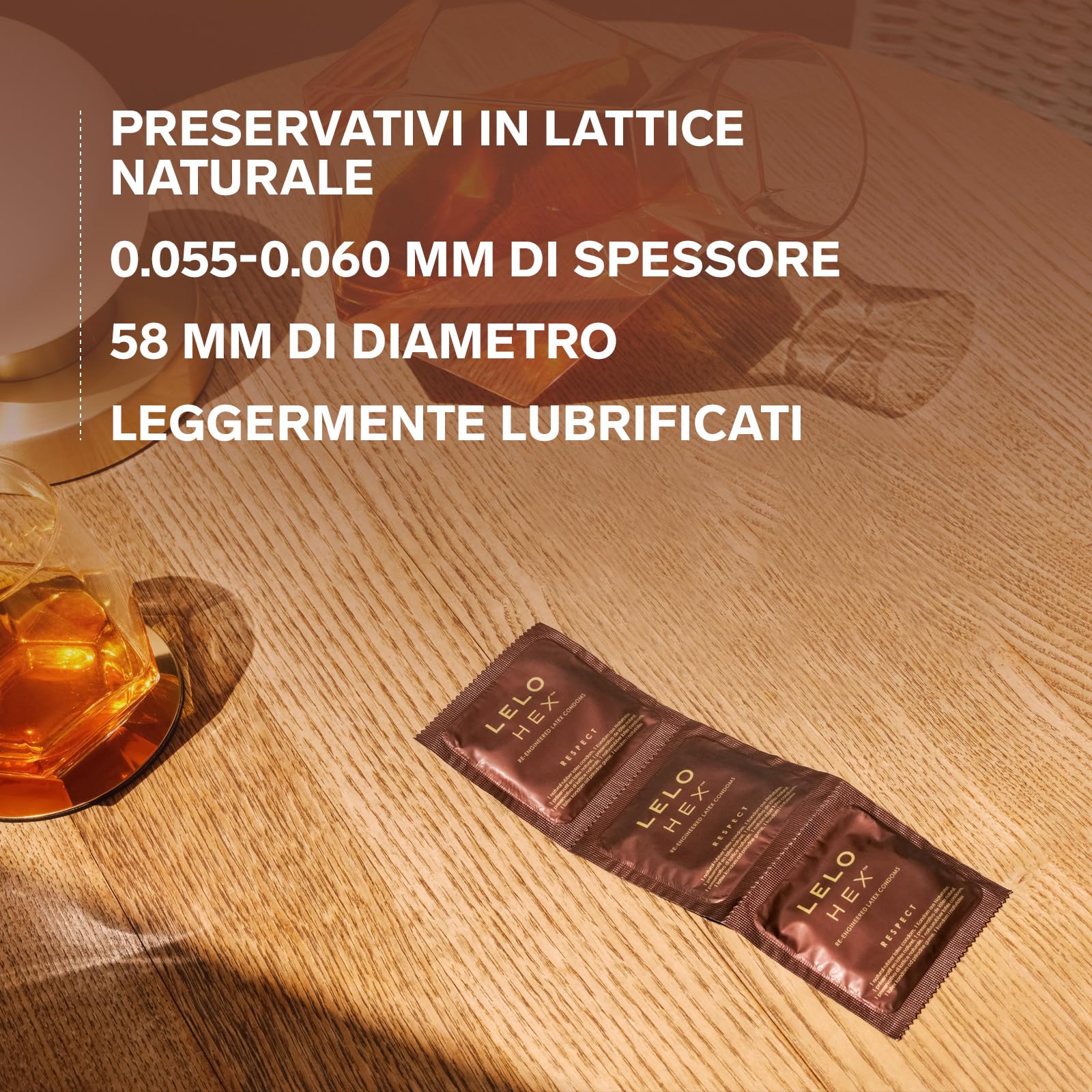 LELO HEX Respect XL Preservativi Grandi Extra Rinforzati, Profilattici Sottili e Robusti in Lattice, Diametro 58 mm (Confezione da 36)