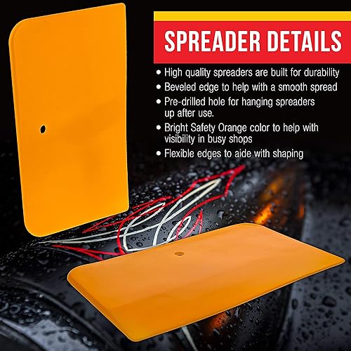 Miniatura 3 de Custom Shop Herramientas esparcidoras de plástico de 4, 5 y 6 pulgadas para rellenos de carrocería automotriz, masillas, esmaltes, resina epoxi,