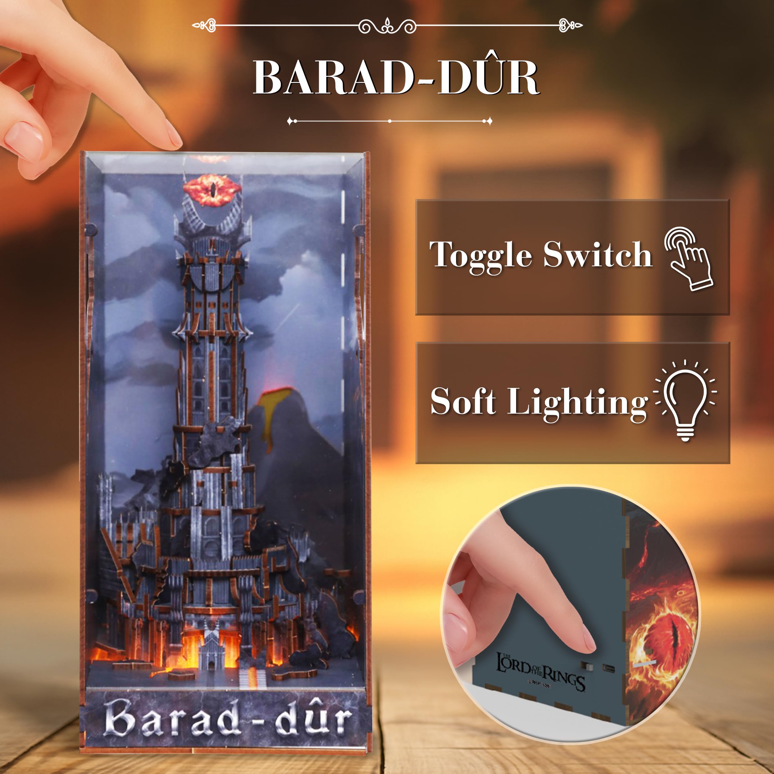 Amazon.com: The Lord of the Rings Barad-Dûr Book Nook Kit – DIY