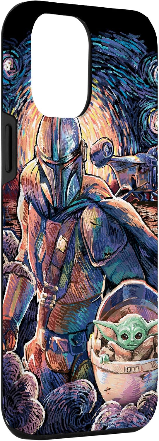 iPhone 12 Pro Max Star Wars: The Mandalorian & The Child Starry Night Style Case