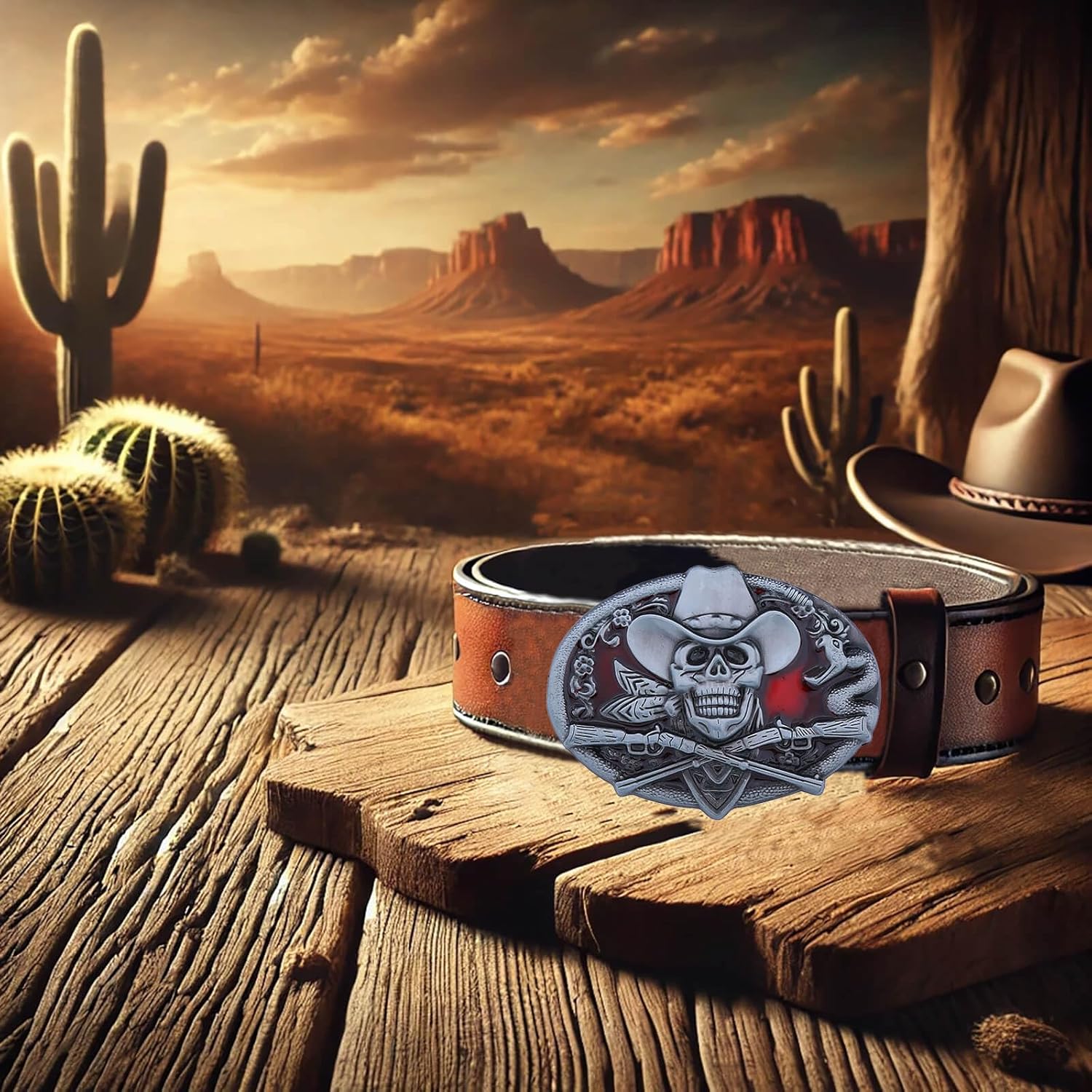 Western Belt Buckle for Men Women Vintage Cowboy Cowgirl Texas Rodeo Poker Belt Buckles - Image 7