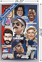 Vista 71 de Trends International Ted Lasso - Character Grid Wall Poster, 22.4L x 14.7W, Black Framed Version