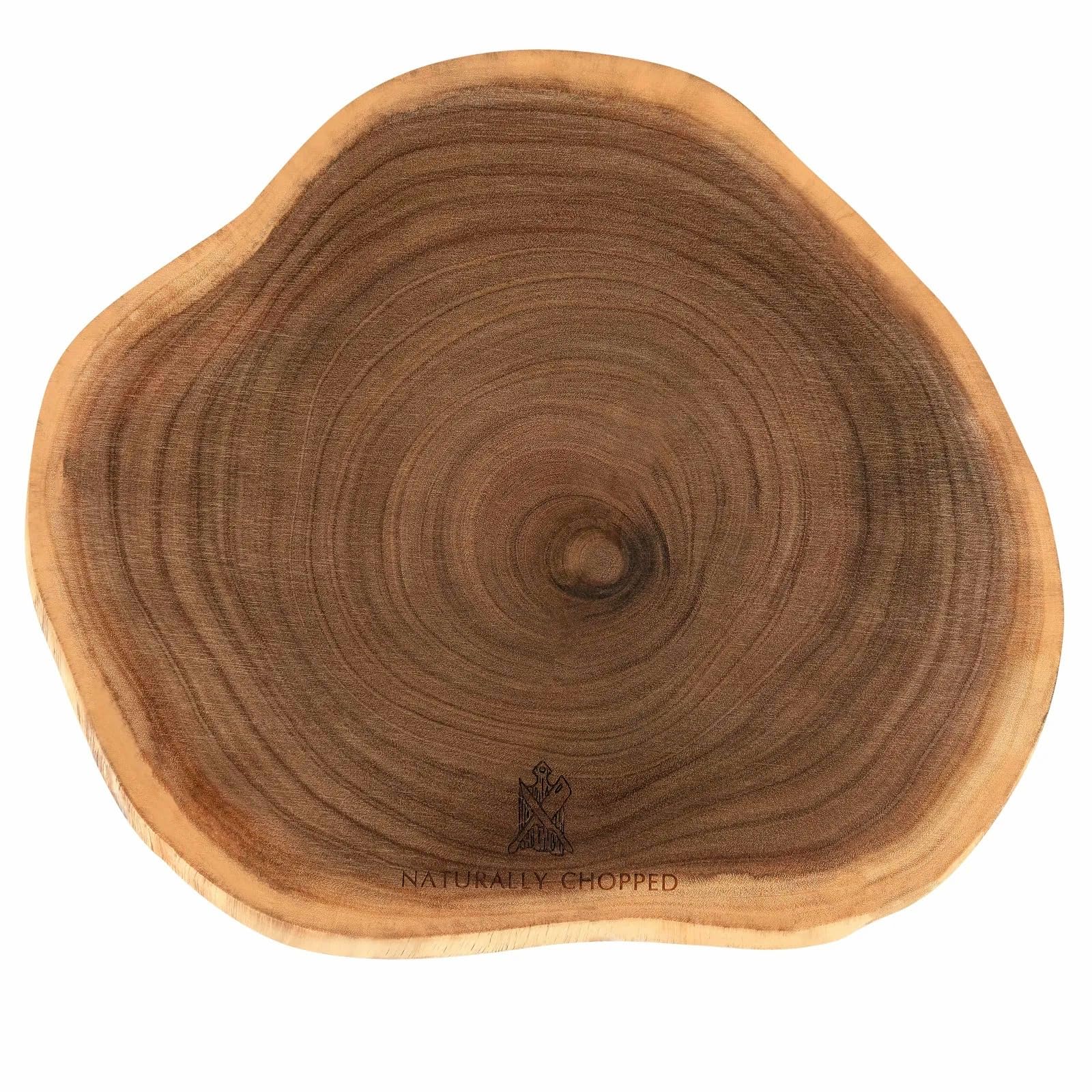 Tagliere grande in legno di acacia, spesso e resistente, rustico per cucina, preparazione e servire, design a grana naturale, perfetto per carne, verdure, formaggio, salumi e altro ancora