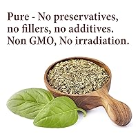 Vista 2 de The Spice Way Hojas de albahaca - (3 oz) de hojas de condimento de albahaca secas puras