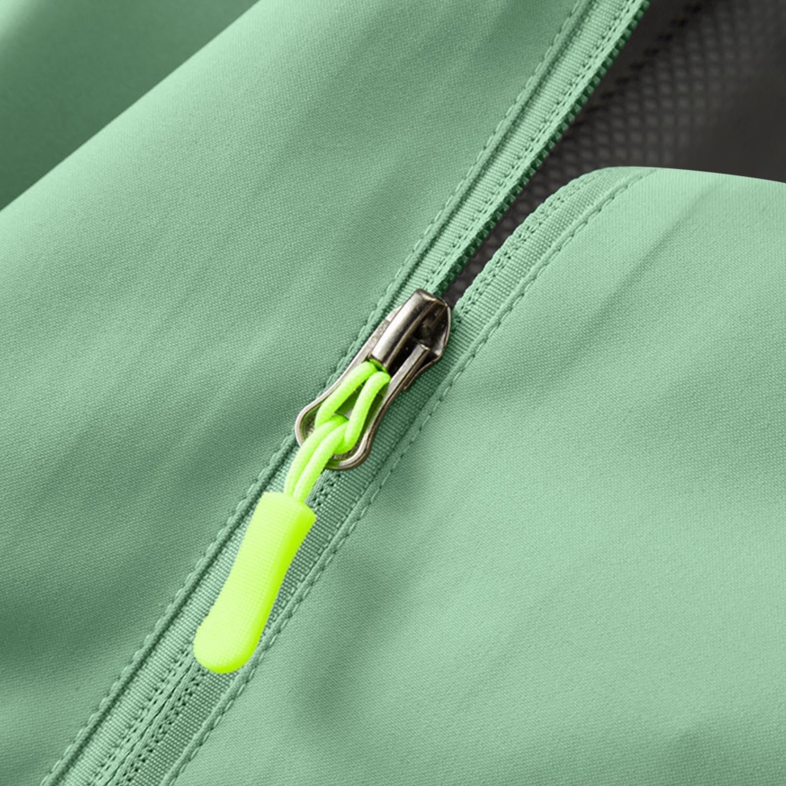 Generisch Chubasquero para hombre, cuello alto, fino, cortavientos, impermeable, cortavientos, chaqueta de entretiempo, chaqueta softshell, chaqueta de entrenamiento, chaqueta deportiva, chaqueta