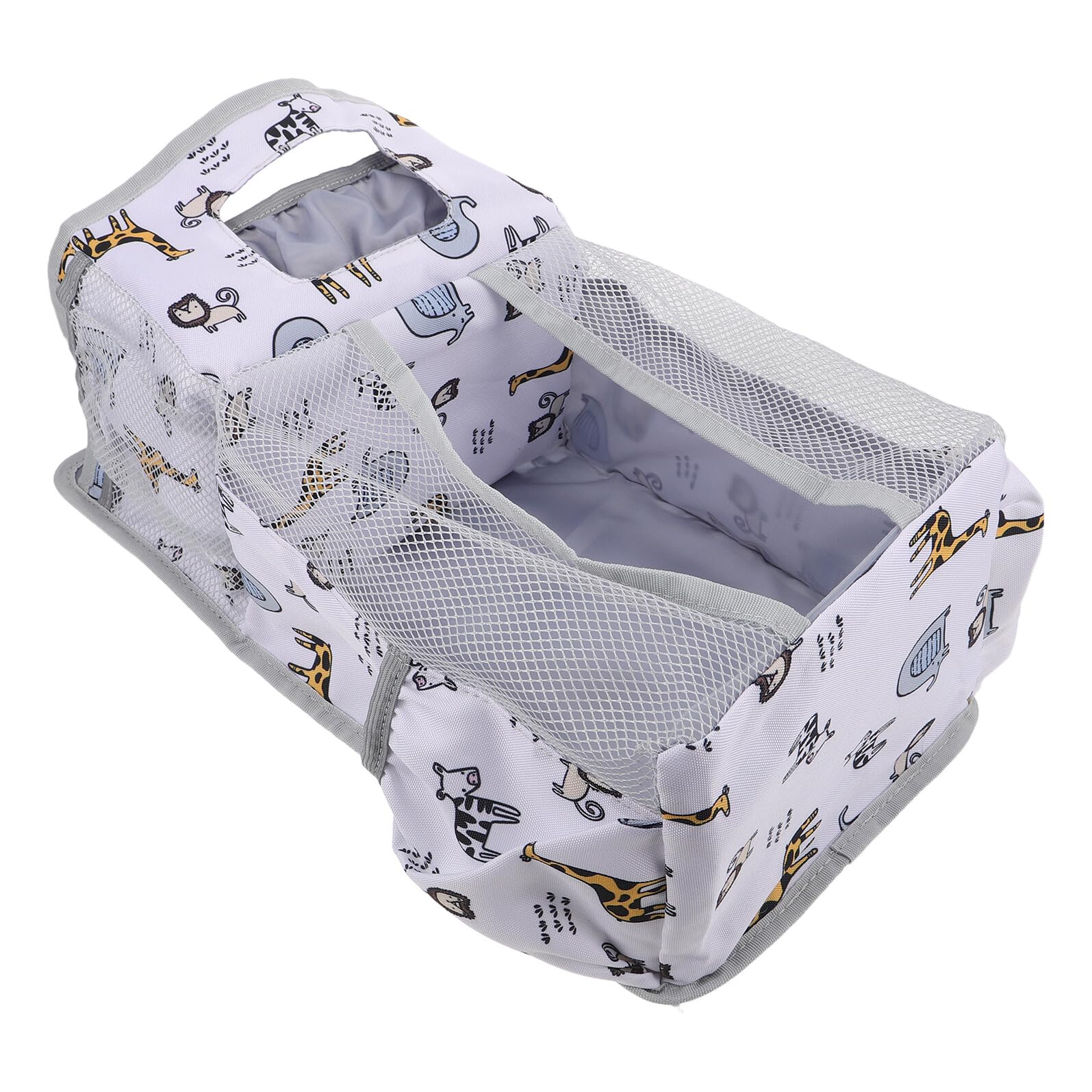 Organisateur de couches pour chambre bébé avec motif animalier et tissu solide