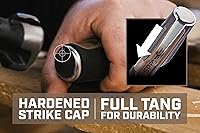 Vista 24 de Spec Ops Tools - Juego de cinceles de madera con cuchillas de acero de alto carbono, agarre absorbente de golpes, 4 piezas, 3% donado a veteranos