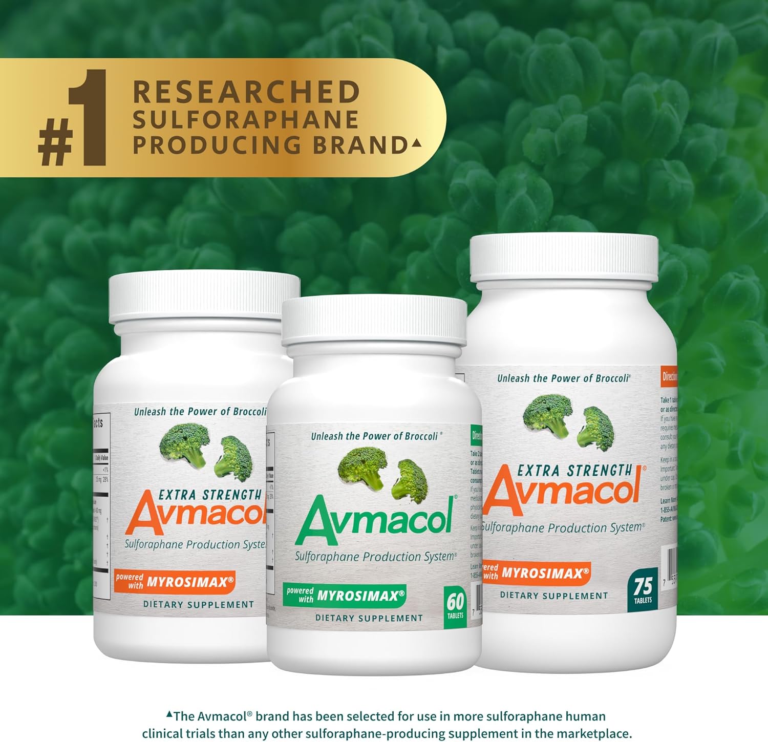 Nutramax Laboratories Avmacol #1 Researched Sulforaphane-Producing Brand for Detoxification with Glucoraphanin and Active Myrosinase, Adults & Children, 60 Tablets - Image 8