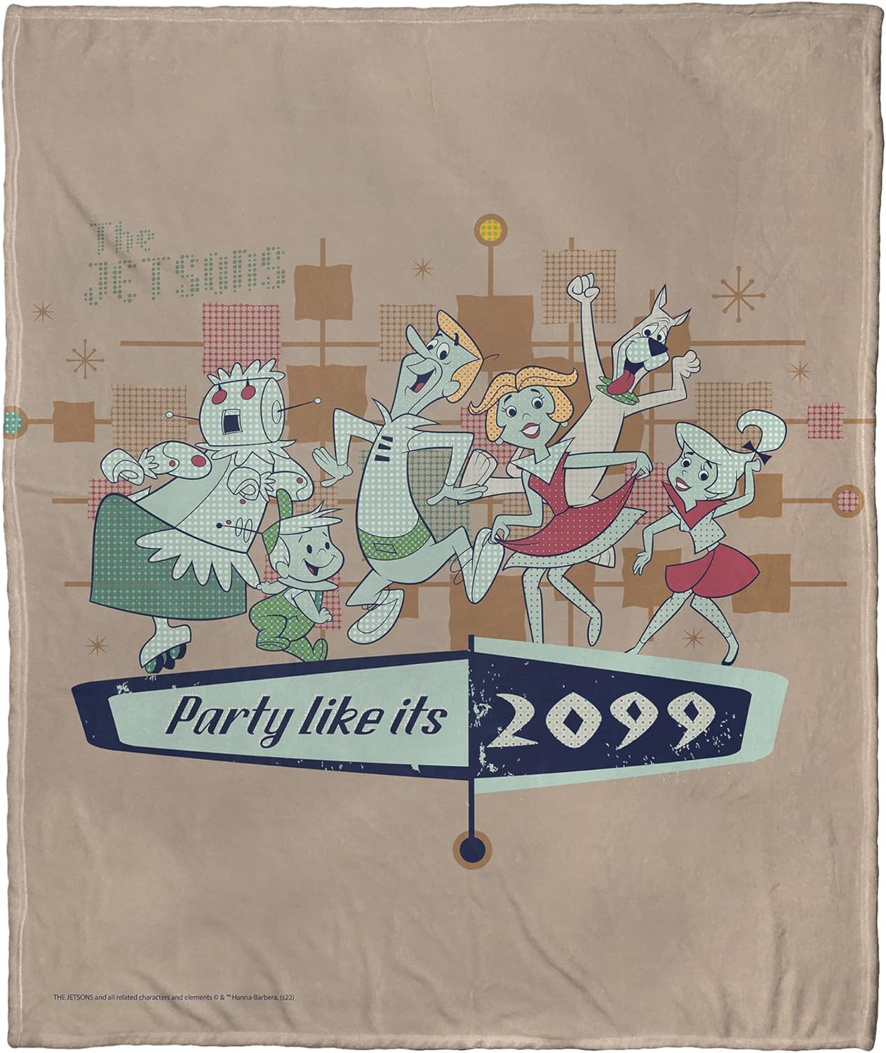 Northwest Jetsons Silk Touch Throw Blanket, 50" x 60", Besties