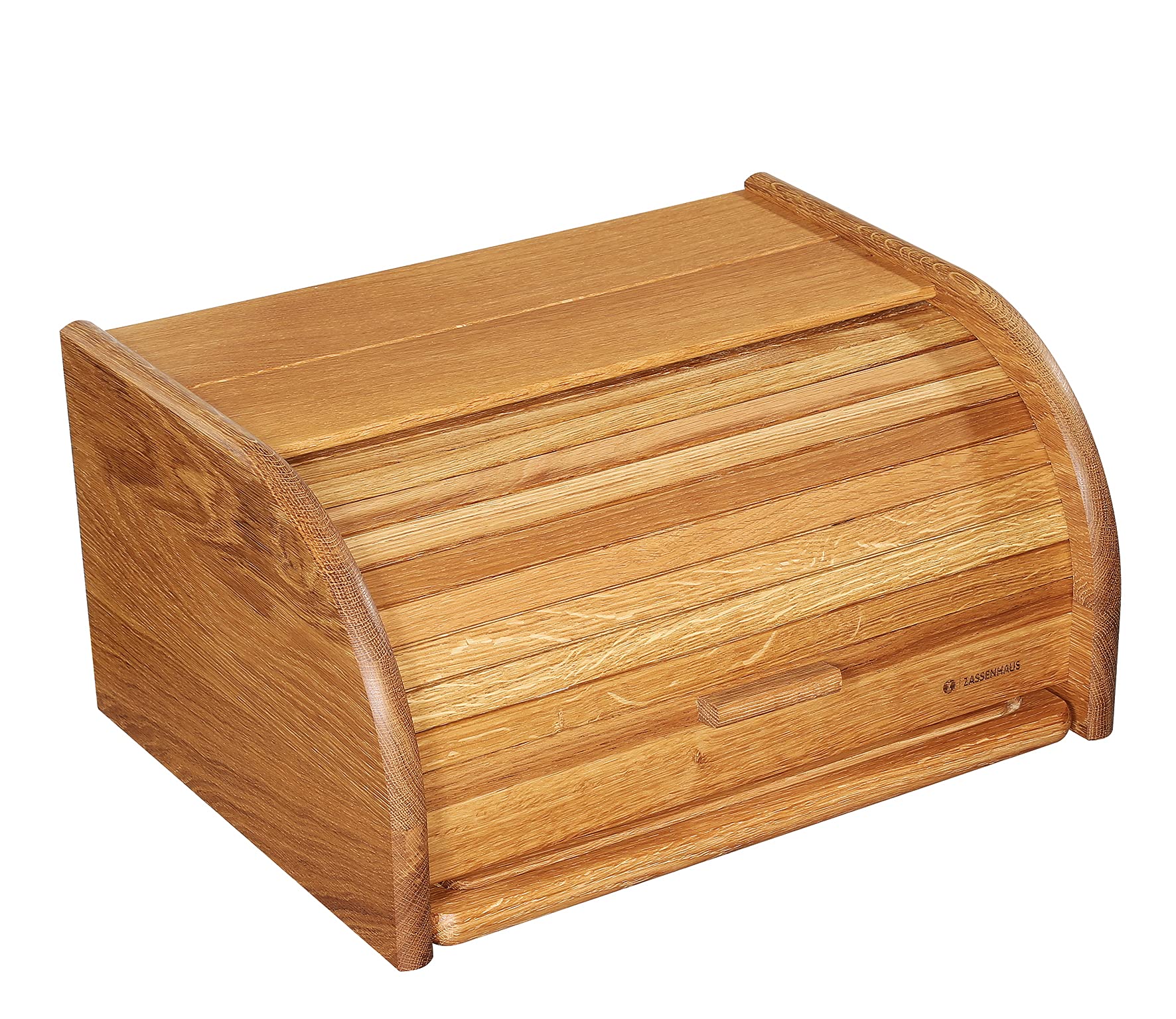 Zassenhaus Brotkasten Country mit Schneidbrett, 40x30x20 cm, Eichenholz | Brotbox, massives Eichenholz, für Brot und Gebäck, natürliches Design, langlebig, inklusive Schneidbrett