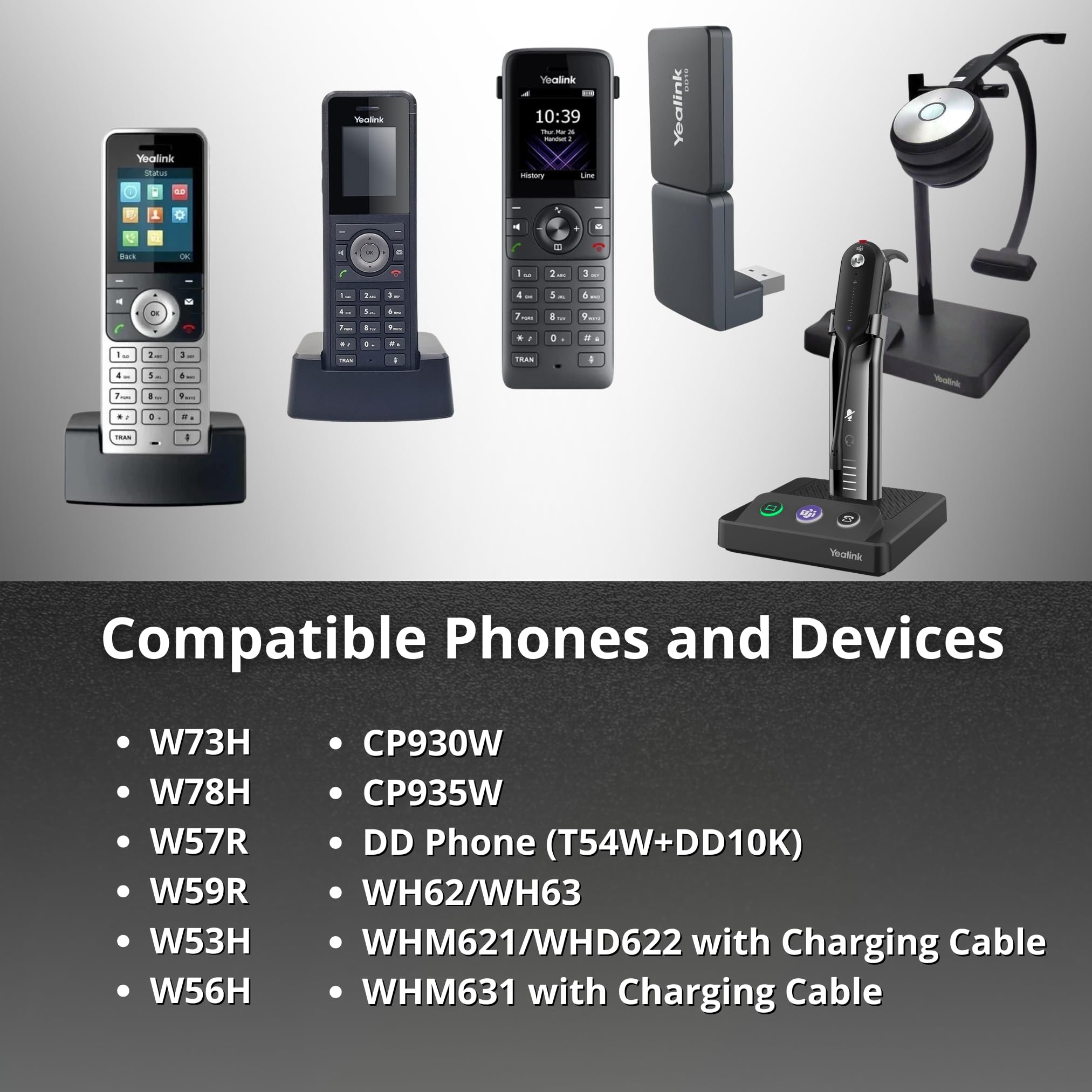 Yealink RT30 Wirlesss DECT Repeater Basestation - per W52P, W56P, W56H, W70B, W70P, DD10K, W60P, W60B, telefoni cordless compatibili: W73H, W78H, W57R, W59R, W53H, W56H, con panno Global Teck