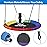 SUPER DEAL 40 Inch Saucer Tree Swing Set for Kids, 800lbs Rainbow Flying Swing Seat with Adjustable Hanging Ropes, Waterproof Textliene Fabric and Steel Frame for Outdoor Playground Backyard