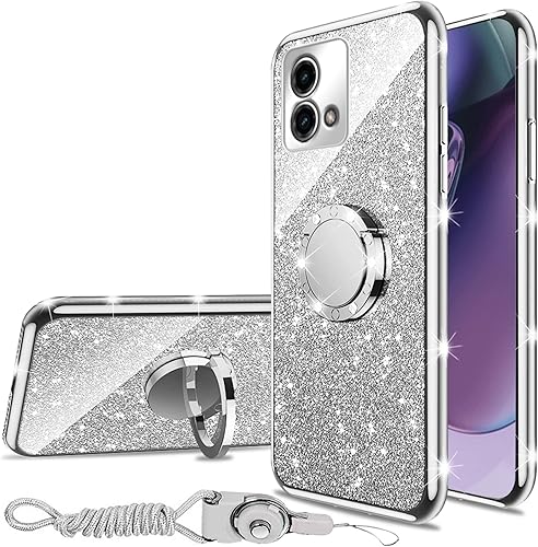 Miniatura 1 de Funda para Moto G Stylus 5G 2023 (no G Stylus 4G 2023), funda para Motorola G Stylus 5G 2023 con soporte de anillo y cordón, protección a prueba de