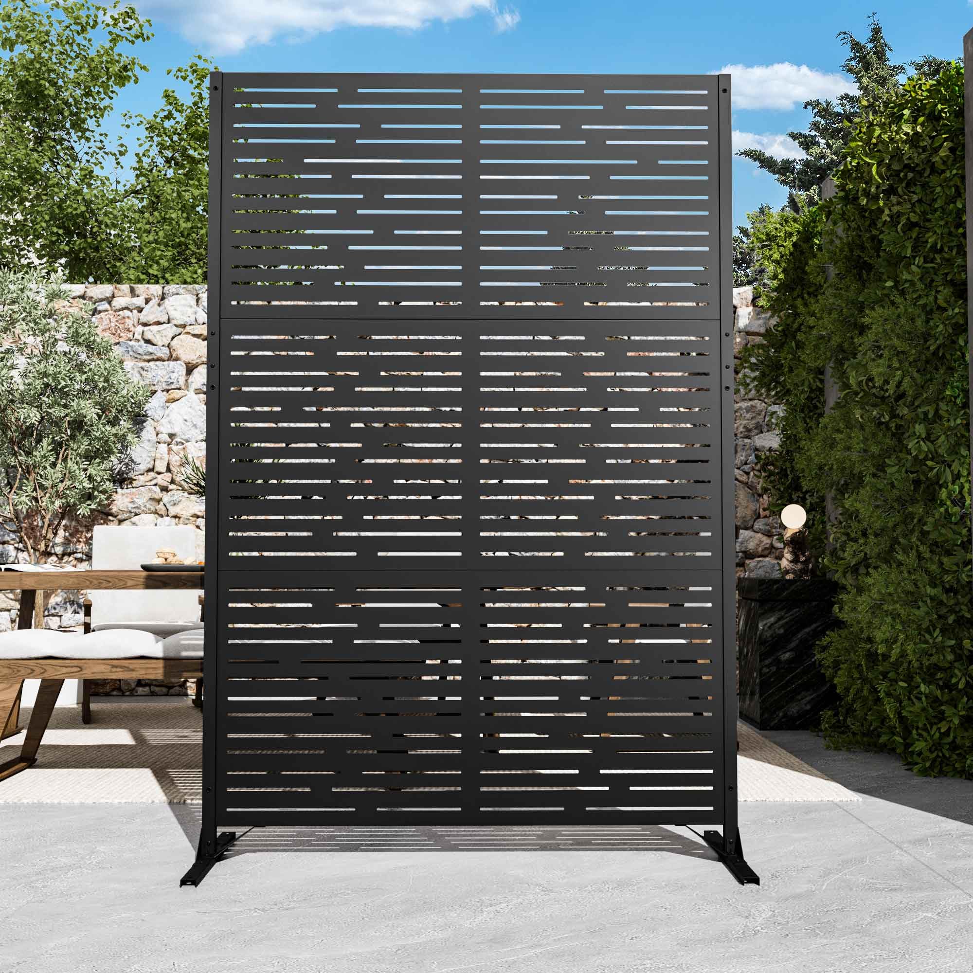 Modern Shade 4x6 FT Metal Privacy Screen Metro Code