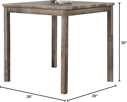 Miniatura 2 de Best Master Furniture Cathy - Mesa de mostrador moderna de transición, roble antiguo Roble antiguo,Negro carbón,https://www.amazon.com/dp/undefined