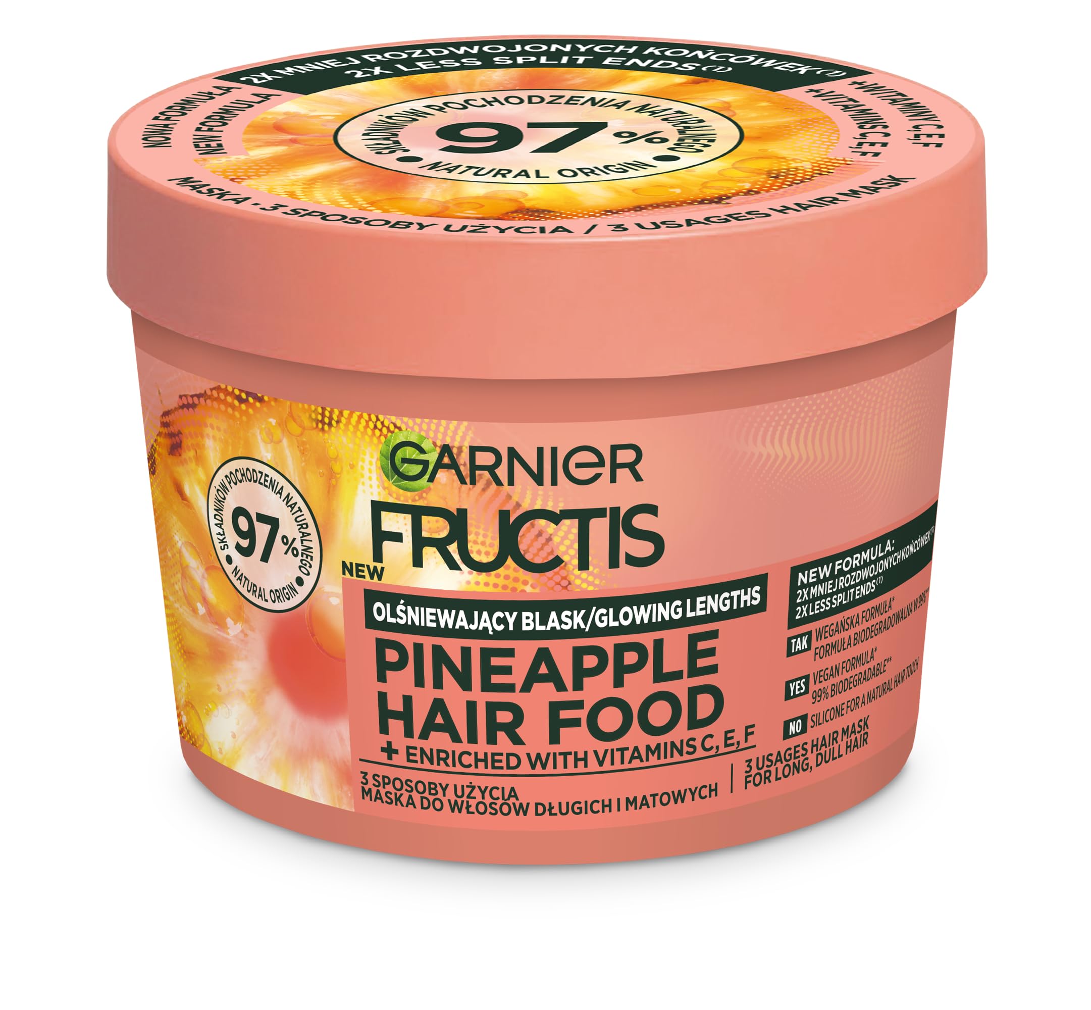 Garnier Fructis Hair Food Pineapple Mask for long, dull hair 400ml