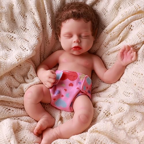 Miniatura 13 de BABESIDE 6 pañales de muñeca para muñecas de 12 a 15 pulgadas, ropa interior reutilizable y lavable para muñecas recién nacidas, accesorios de juego