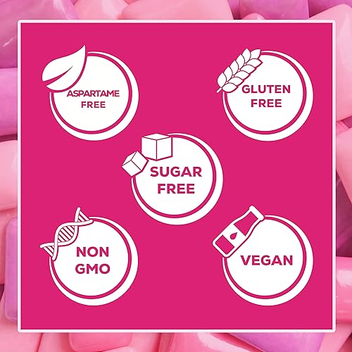 Miniatura 6 de XyloBurst Goma de mascar xilitol, sin aspartamo, sin azúcar, goma de mascar vegana, 100 unidades (paquete de 3) (goma de mascar)