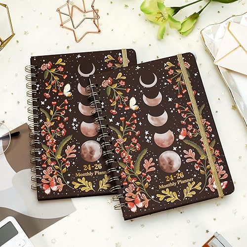 Miniatura 8 de Agenda mensual/calendario 2024-2026 – Agenda mensual de 3 años, enero de 2024 a diciembre de 2026, 6.3 x 8.4 pulgadas, 36 planificadores mensuales