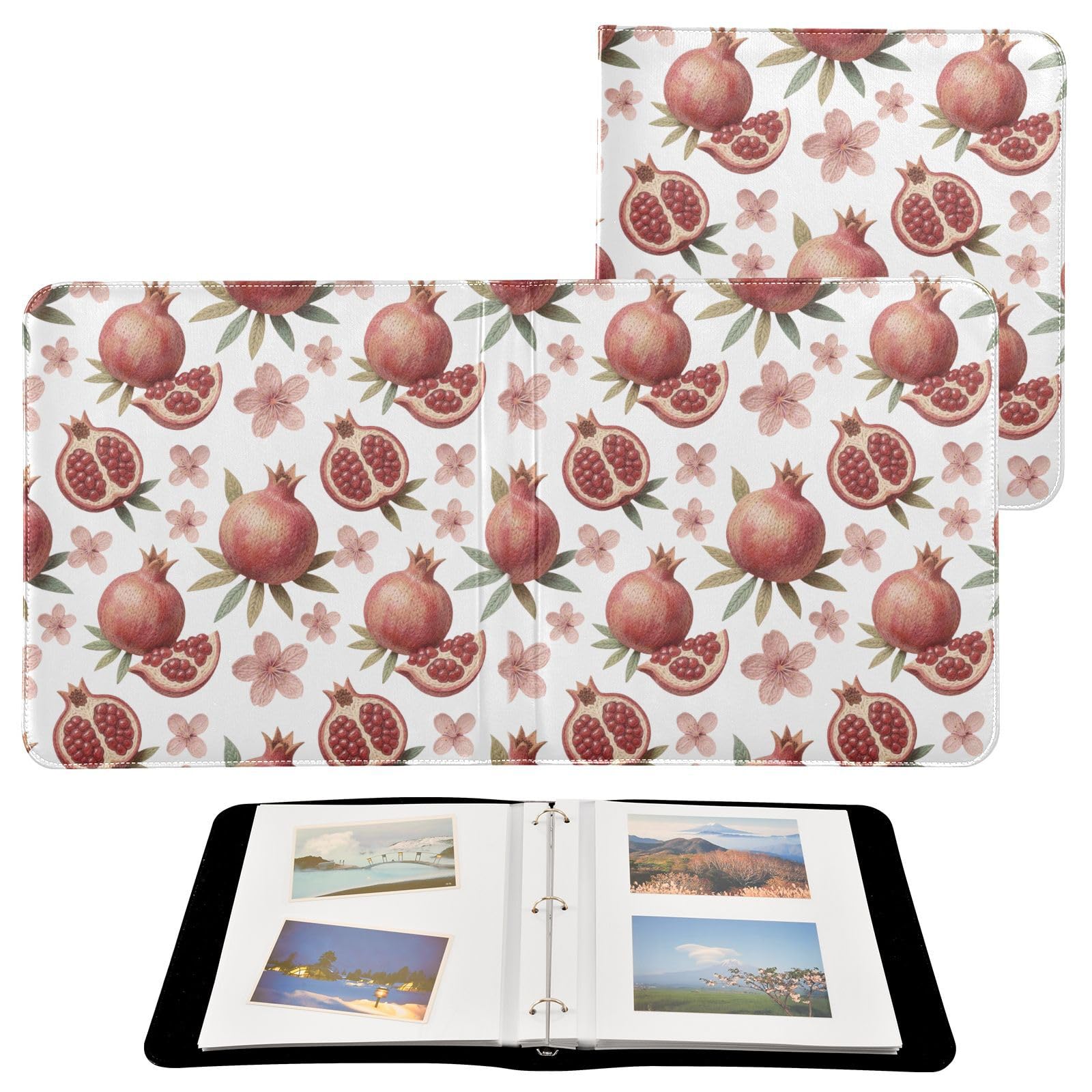 Skórzany album do scrapbookingu, zdjęcia i prace pa