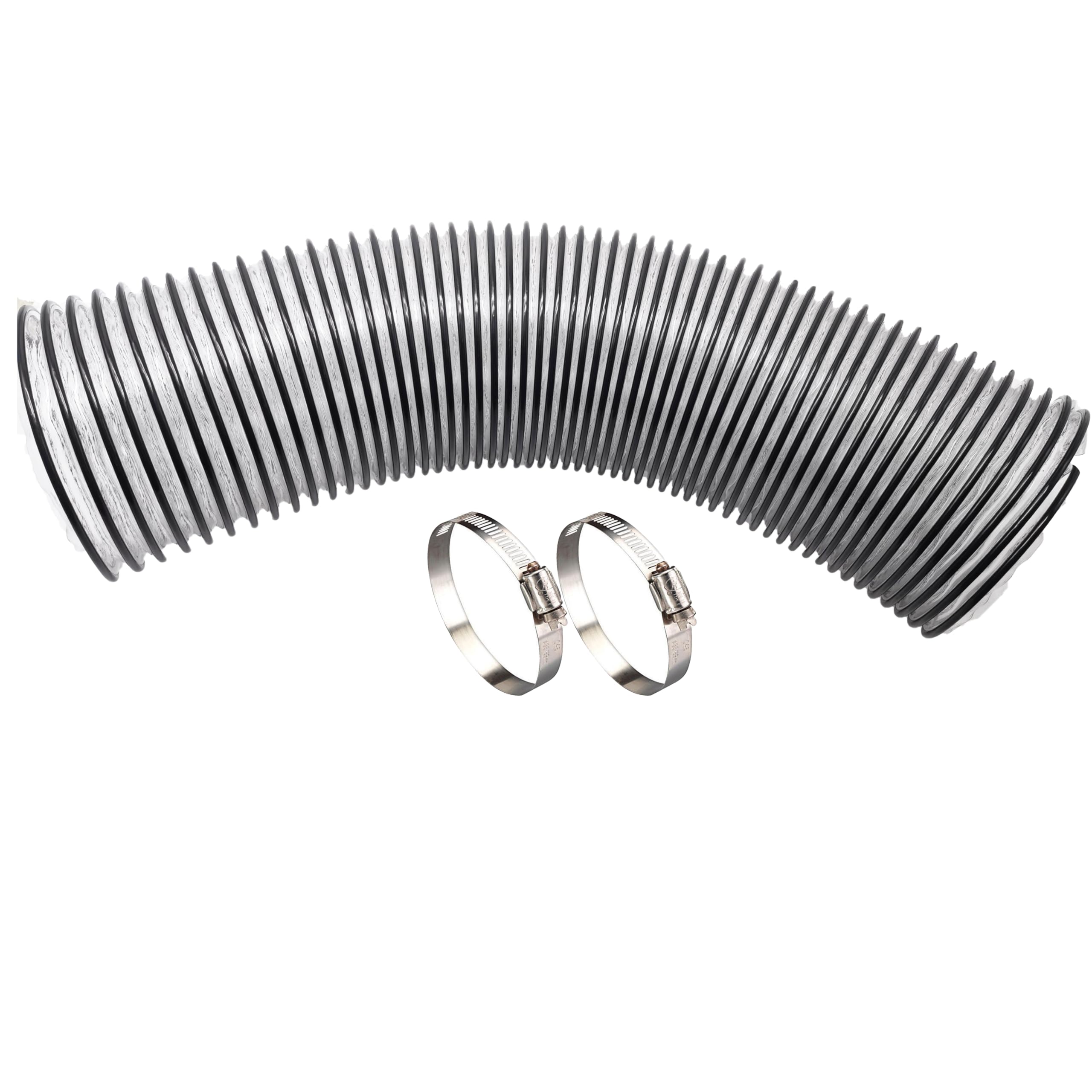 1pcs 41882 Clear Hose, Leaf Vacuum Hose with 2pcs clamp (6