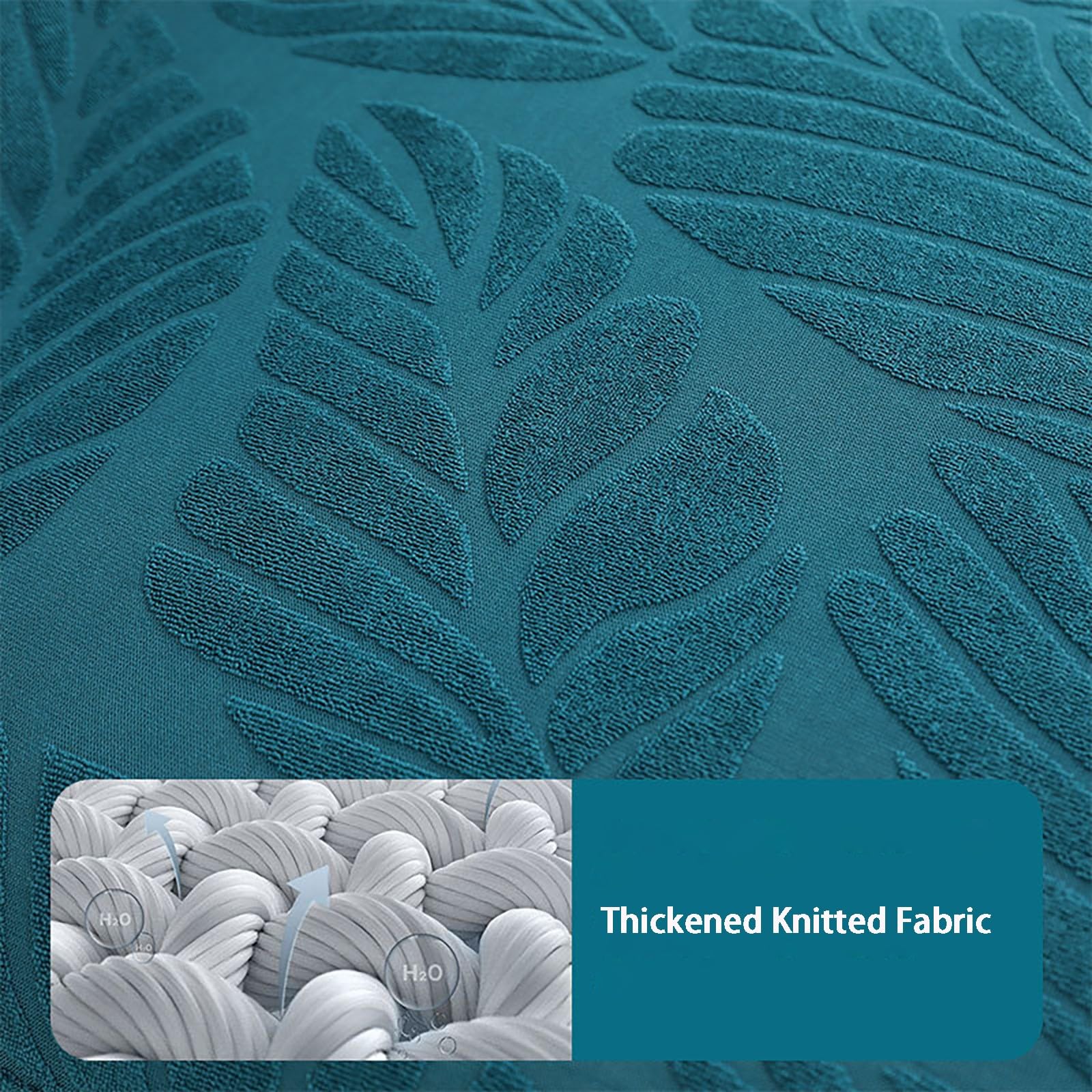 Stretch-Stuhlhussen für Esszimmerstühle, Armlehnenlose Stuhlhussen mit Elegantem Rüschenrock, Strapazierfähige Stuhlschoner für Hotelbankette, Hochzeiten und Feiern(Blue,6 pcs)