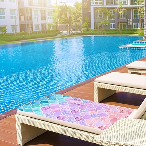 Miniatura 5 de LIVILAN Toalla de Playa Little Mermaid, 30" x 60" Microfibra Suave, Secado Rápido, Absorbente, Sin Arena, Ligera para Niños, Niñas, Mujeres, Ideal