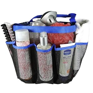 Allydrew Quick Dry Portable Mesh shower Caddy Tote Organizer Blue