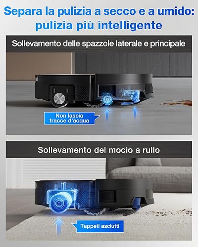 ECOVACS X11 OMNICYCLON Robot Aspirateur Laveur 19500Pa Blast PowerBoost - 8