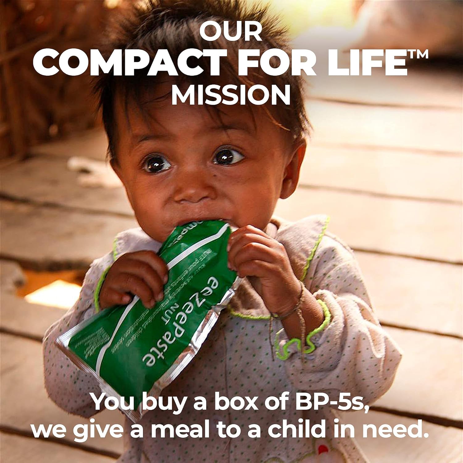 Compact Provisions BP-5s Emergency Food Supply - 24-Pack - Non-Perishable Survival Rations for Disaster Preparedness & Disaster Kits - 2385 Calories, 72g Protein Per Box - 9 bars/box - - 
