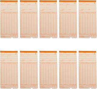 Housoutil Double-Sided Time Card Paper for Clocking Out 100 
