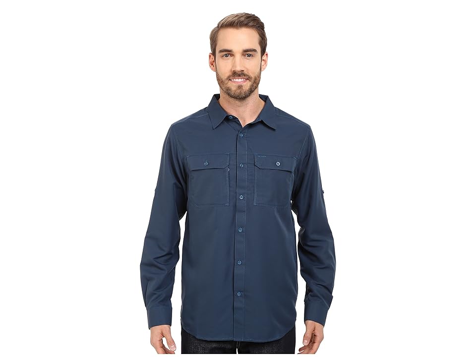 

Mountain Hardwear Canyontm L/S Shirt (Hardwear Navy) Men's Long Sleeve Button Up