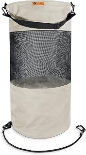 Boat Trash Bag - Portable Outdoor Mesh Trash Bag for Your Boat, Kayak, or Camper… (Beige)