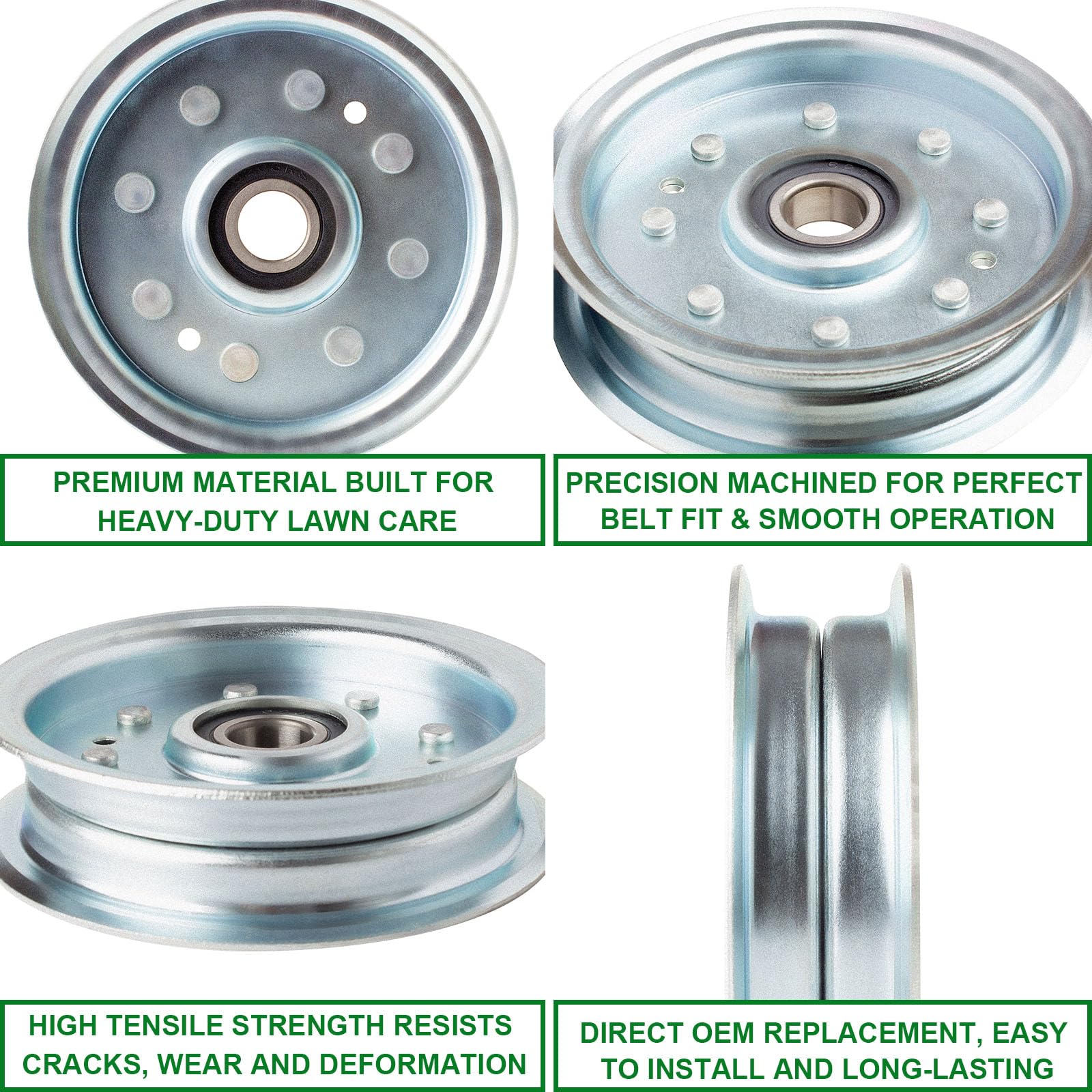 Polea tensora OEM AM128118 mejorada para John Dee re GT225 GT235 Z245 Z465 LX255 LX266 LX277 LT170 LX288 GT245 GX355 X324